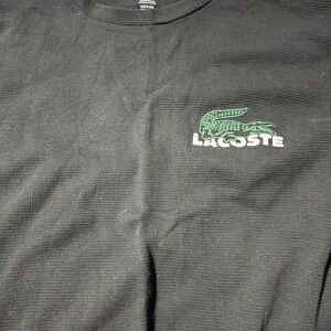 Lacoste Classic Black Crew Neck Top
